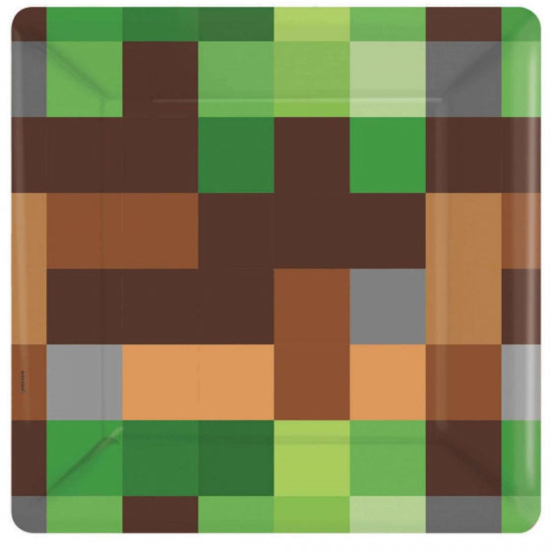 Minecraft-TNT Party Plates