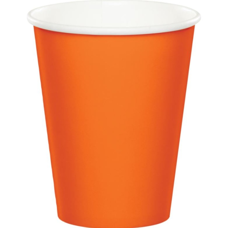 Orange Paper Cups