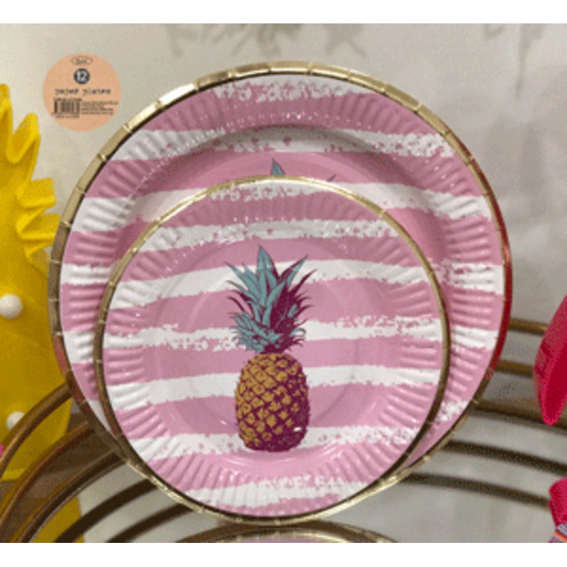 Pineapple Paper Plates - Snack
