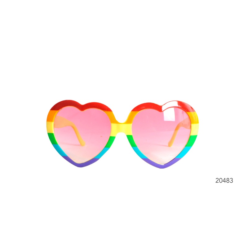 Rainbow Heart Shape Glasses