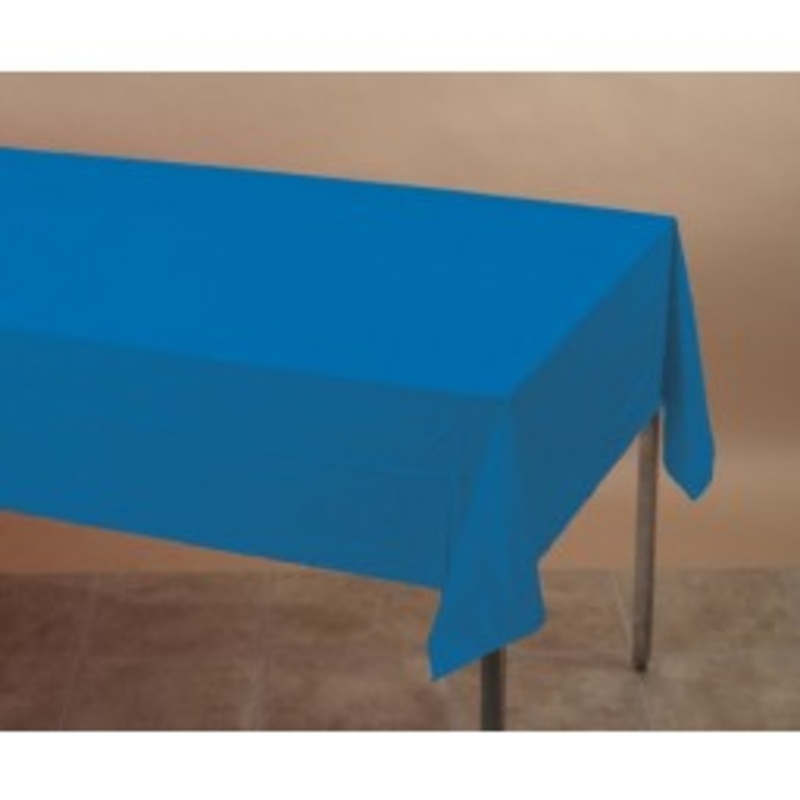 Royal Blue Rectangle Plastic Tablecover
