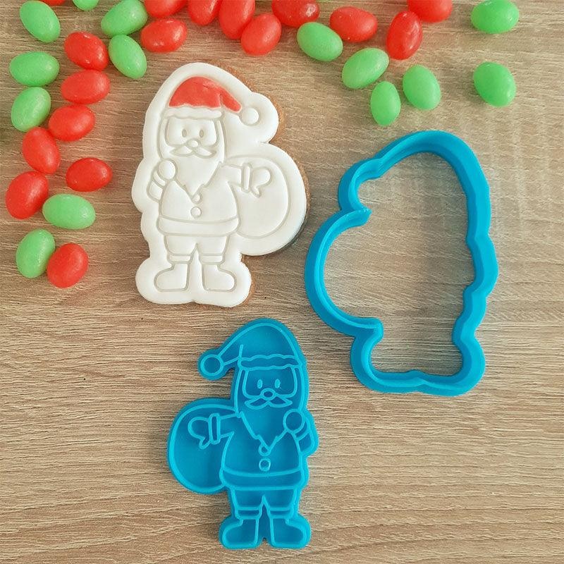 Santa with Sack Cookie Cutter & Fondant Stamp