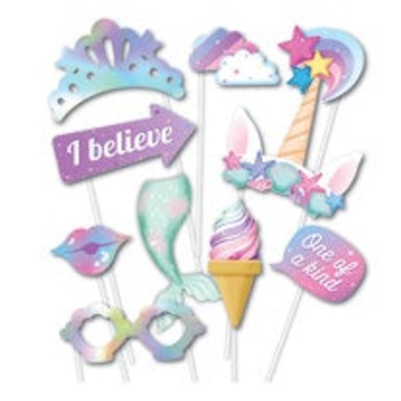 Unicorn Party Photo Prop Pack E5573