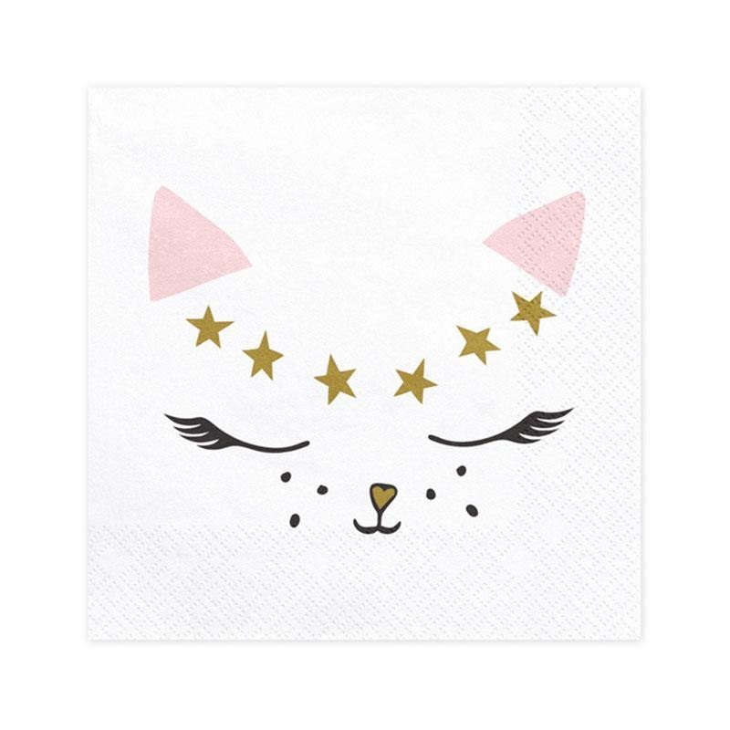 Cat Napkins 20pk