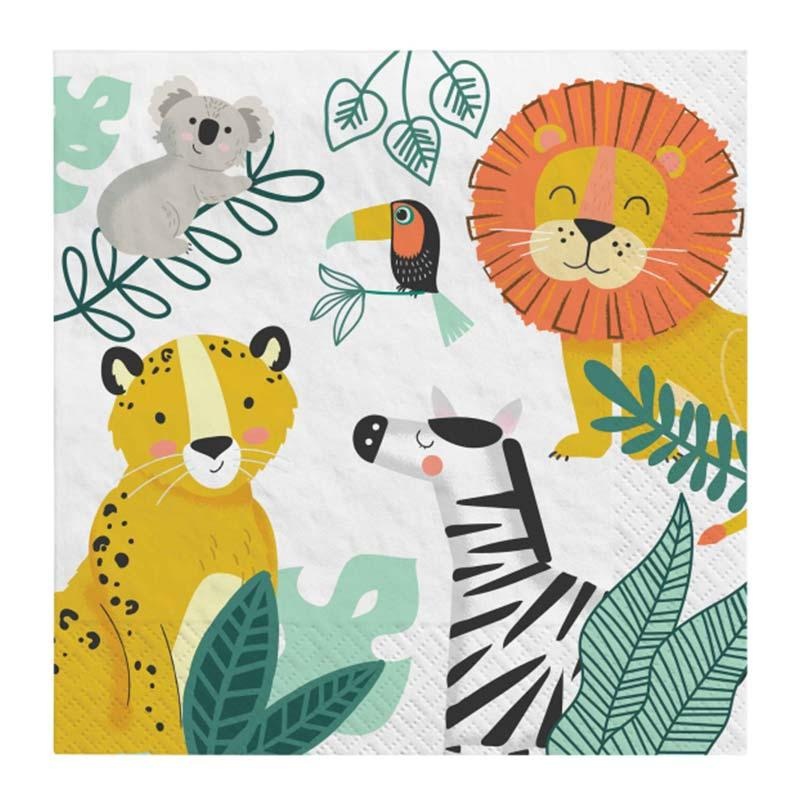 Get Wild Jungle Napkins 16pk