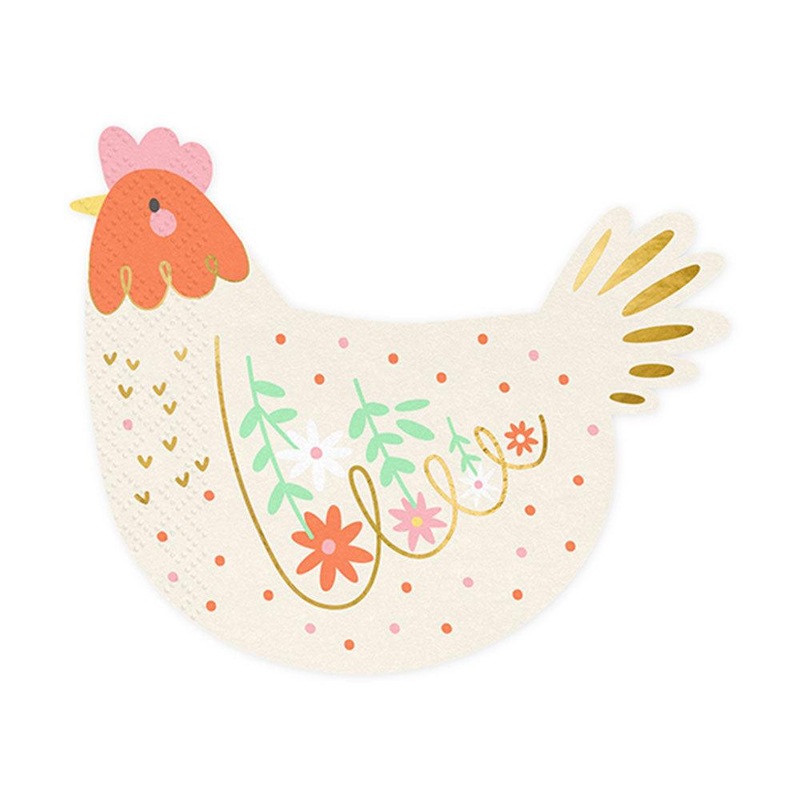 Hen Napkins 20pk