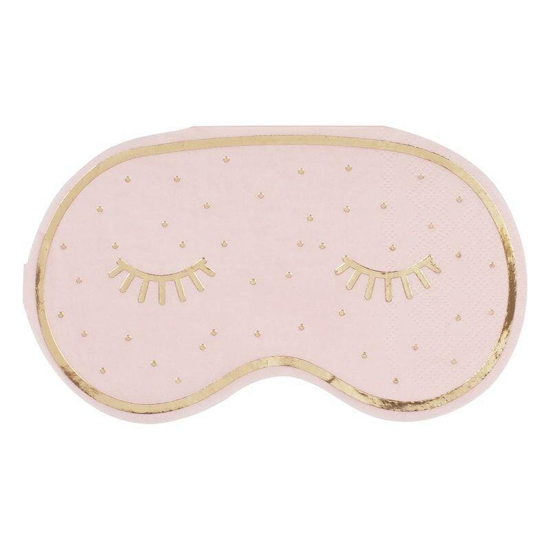Pamper Party Pink Eye Mask Napkins 16pk