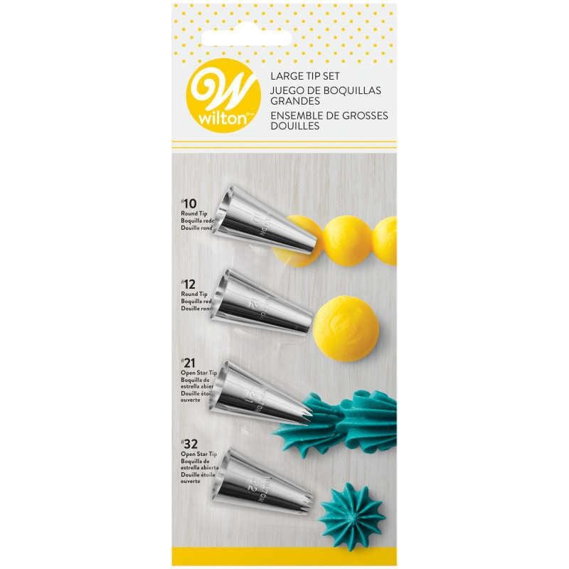 Wilton Large Icing Tip Set 4pk