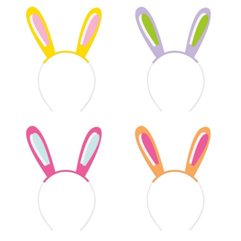 Bunny Ear Headbands - 4ct