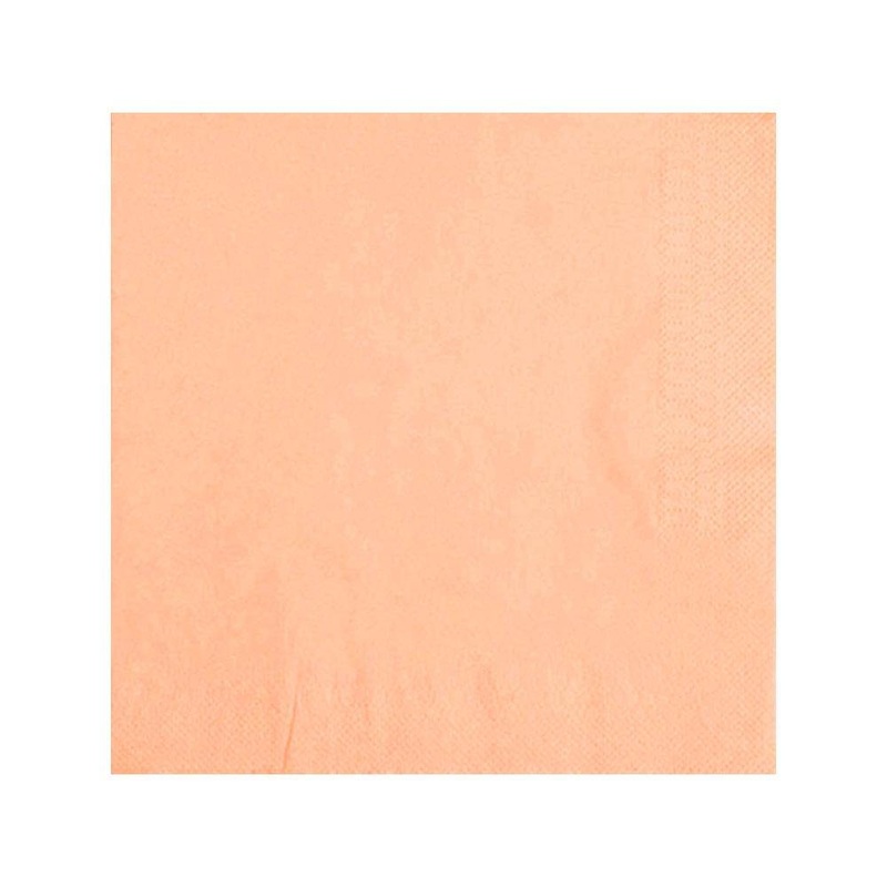 Pastel Peach Napkins 40pk
