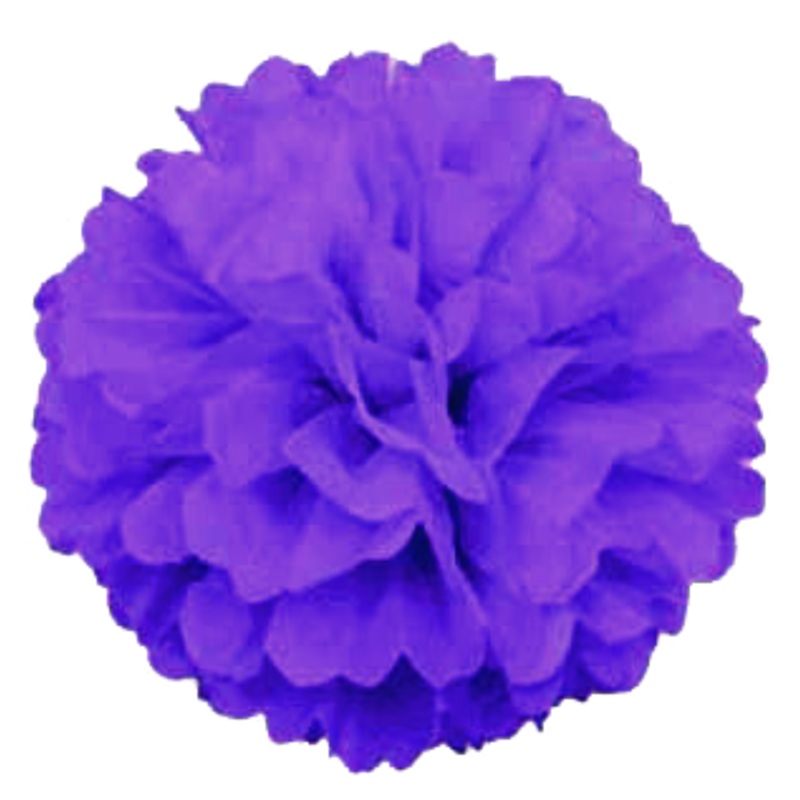 Purple Pom Pom (Puff Ball)