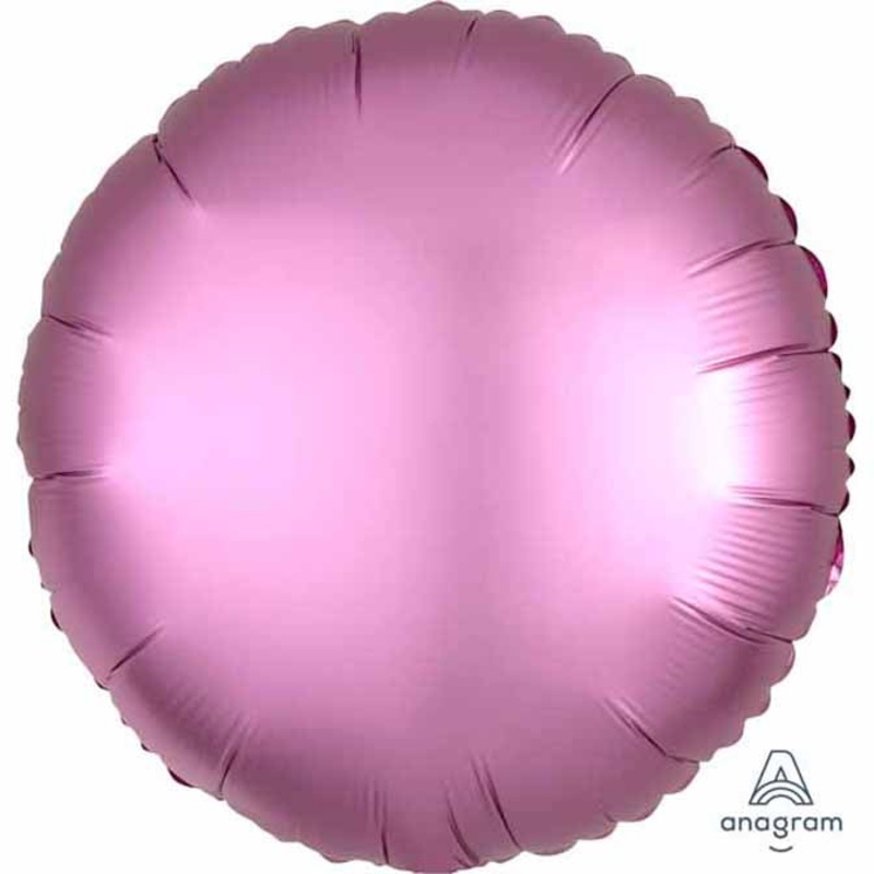 Satin Flamingo Round 18" Foil Balloon