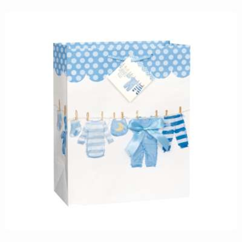 Baby Boy Clothesline Large Gift Bag
