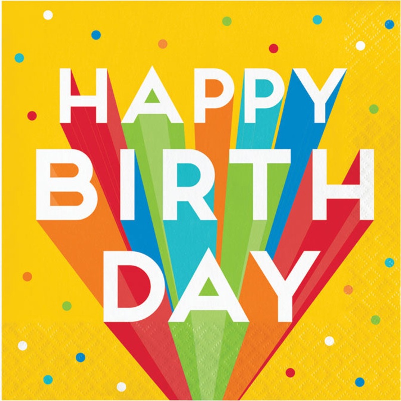 Birthday Bash Luncheon Napkins