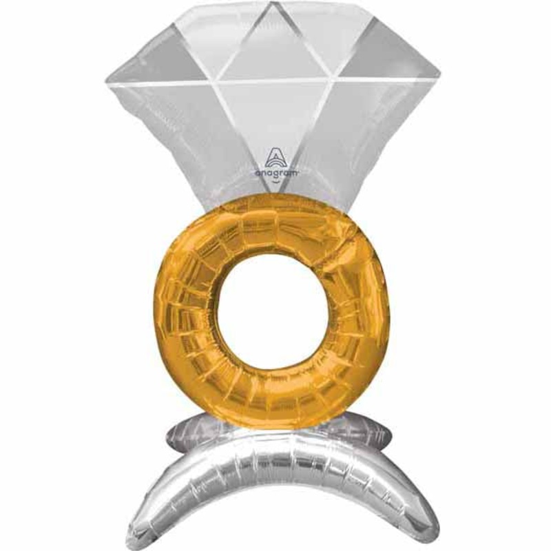 Diamond Ring Balloon Centerpiece