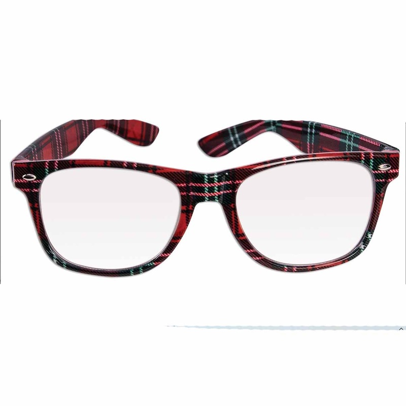 Plaid Nerd Glasses
