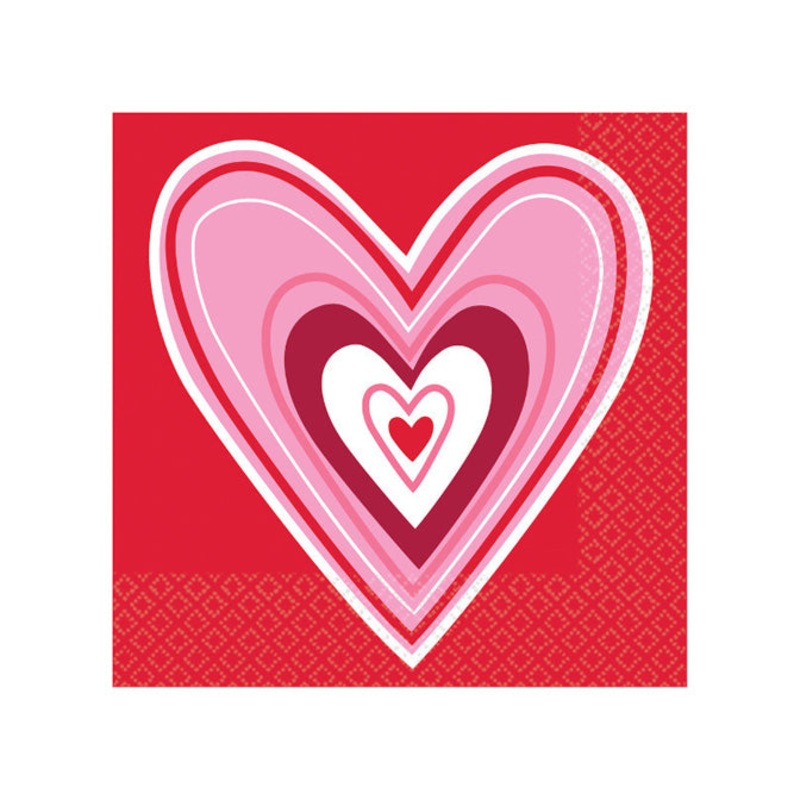 Valentine Wishes Beverage Napkins
