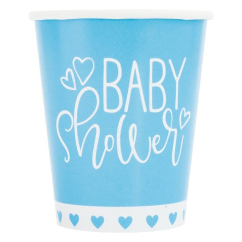 Blue Hearts 9oz Cups