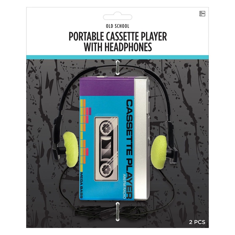 Cassette Player with Headphones Prop