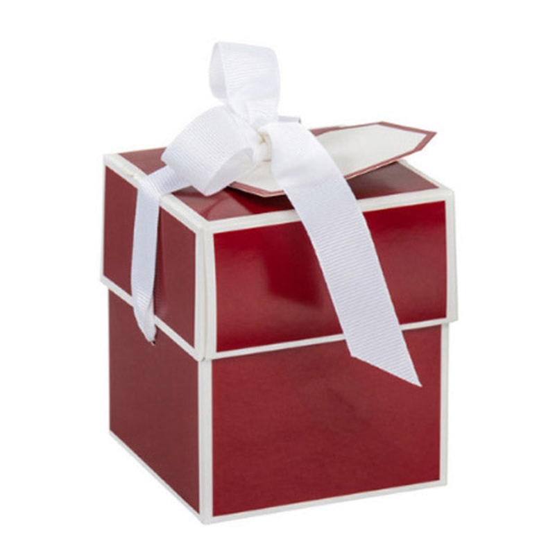 Red Gift Box - 4x4x4.75