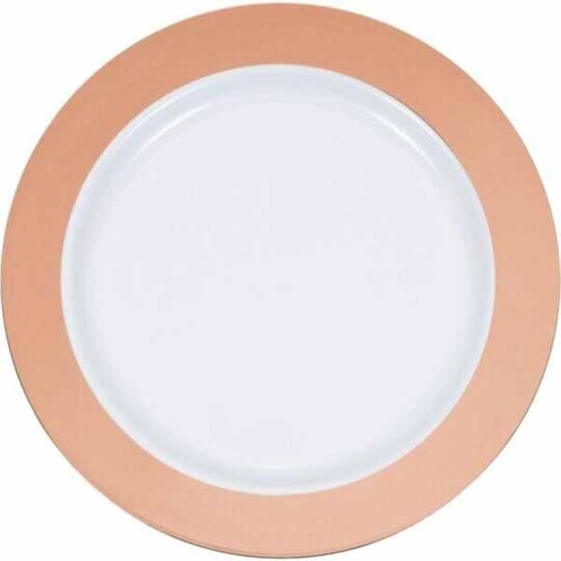 Rose Gold Border Premium Large Plates