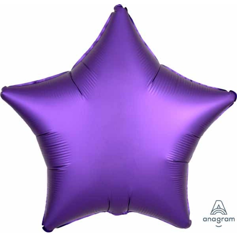 Satin Purple Star 18" Foil Balloon