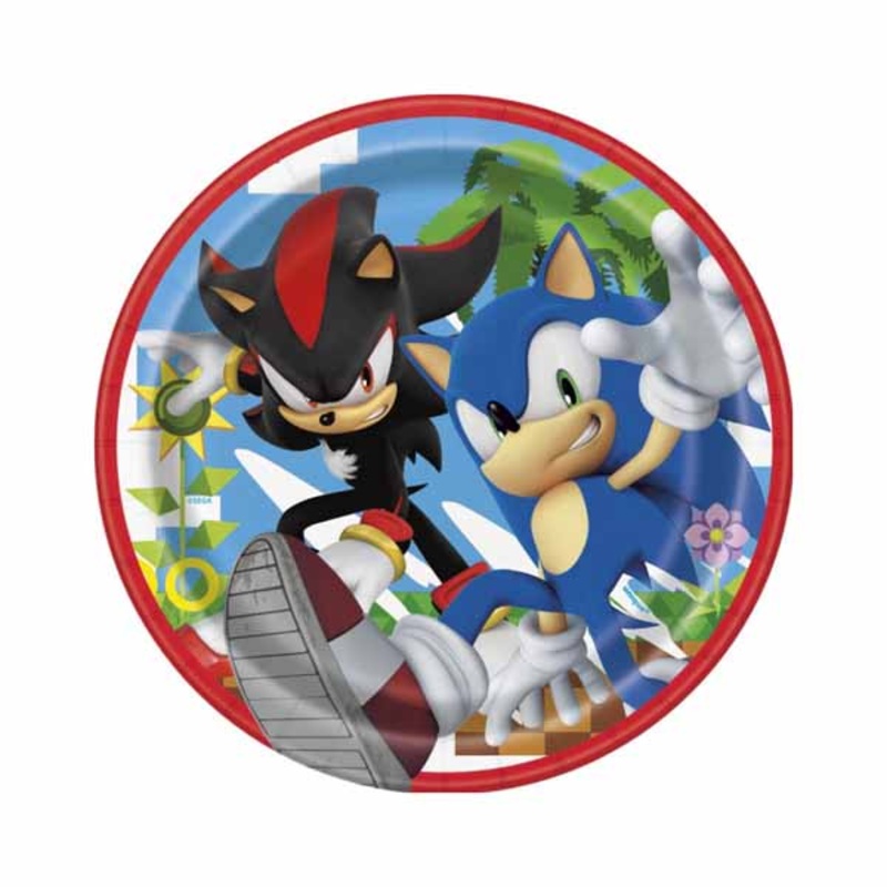 Sonic The Hedgehog Dessert Plates