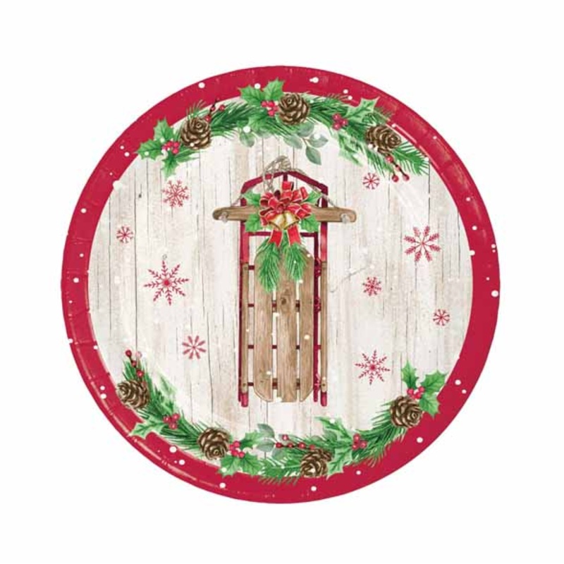 Vintage Christmas Dessert Plates