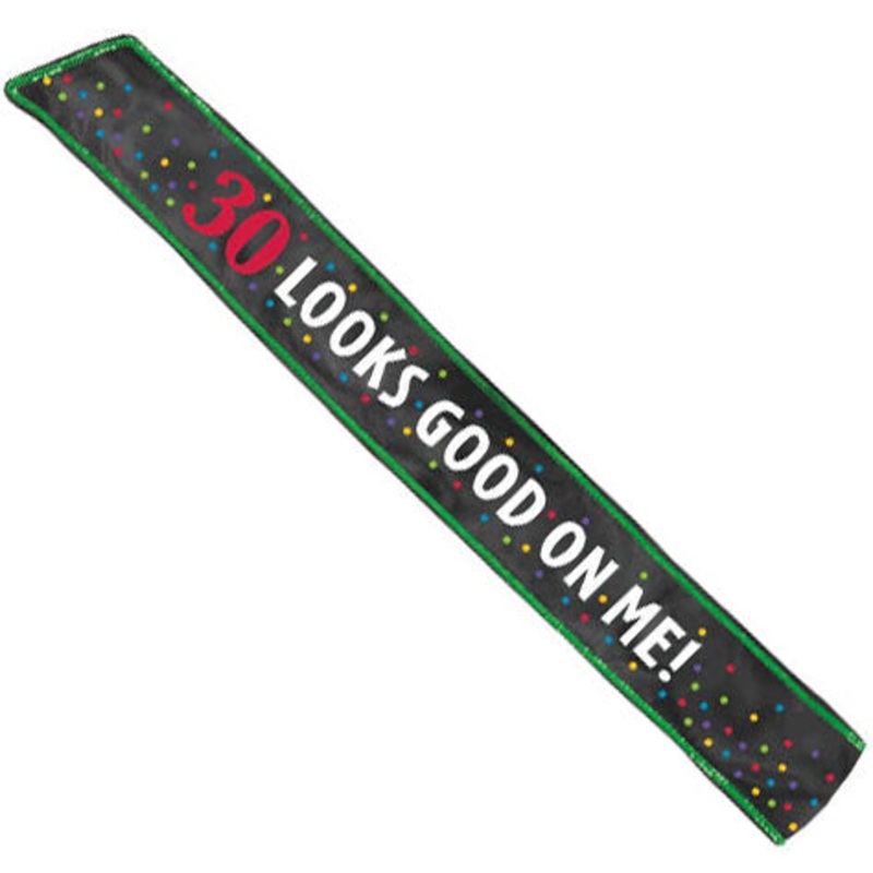 30th Birthday Sash - Colourful