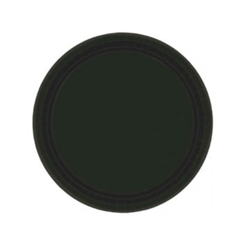 Black Paper Dessert Plates