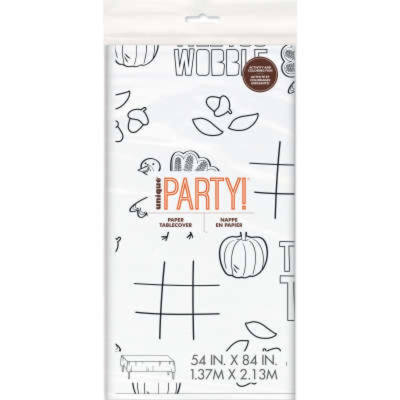 Cartoon Turkey Colour-In Table Cover