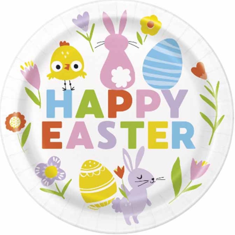Gingham Easter Dinner Plates