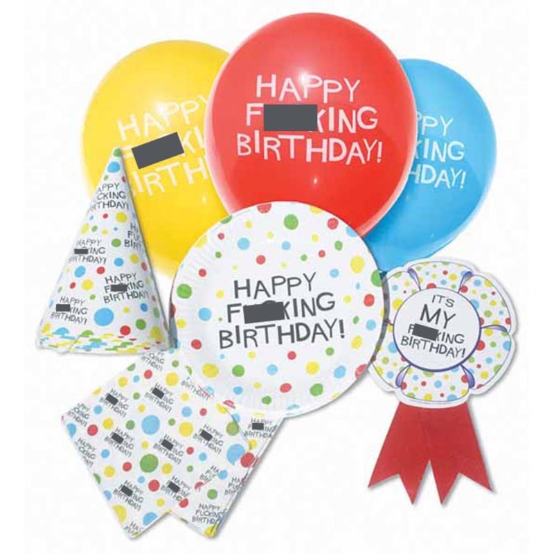 Happy F***ing Birthday Set