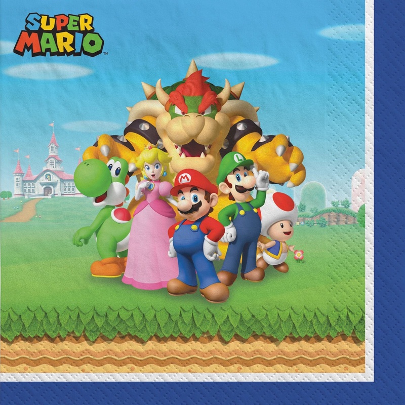 Mario Bros Luncheon Napkins
