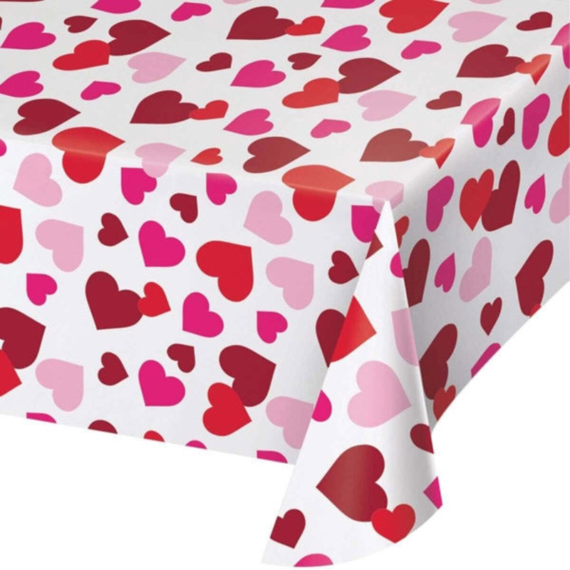 Scattered Hearts Table Cover