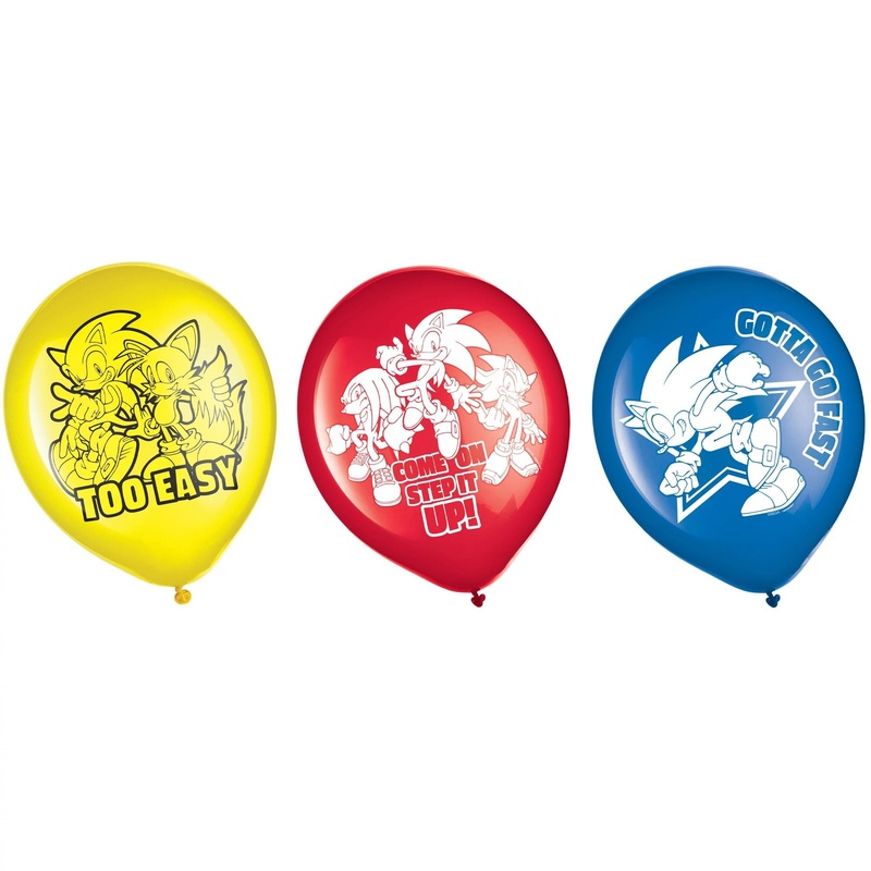 Sonic 12" Latex Balloons