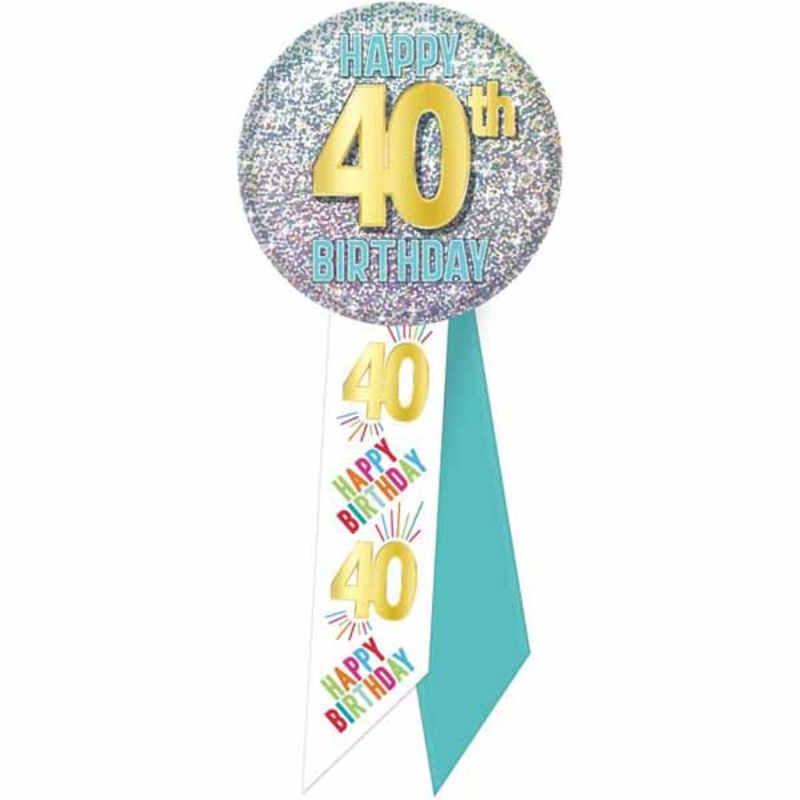 40th Birthday Ribbon