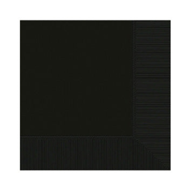 Black Luncheon Napkins - 50ct
