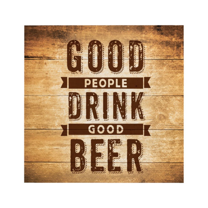 Good Beer Beverage Napkins