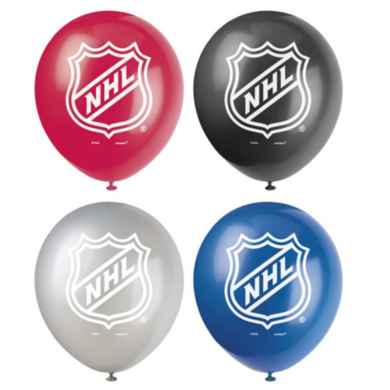 Hockey 12" Latex Balloons - 8ct