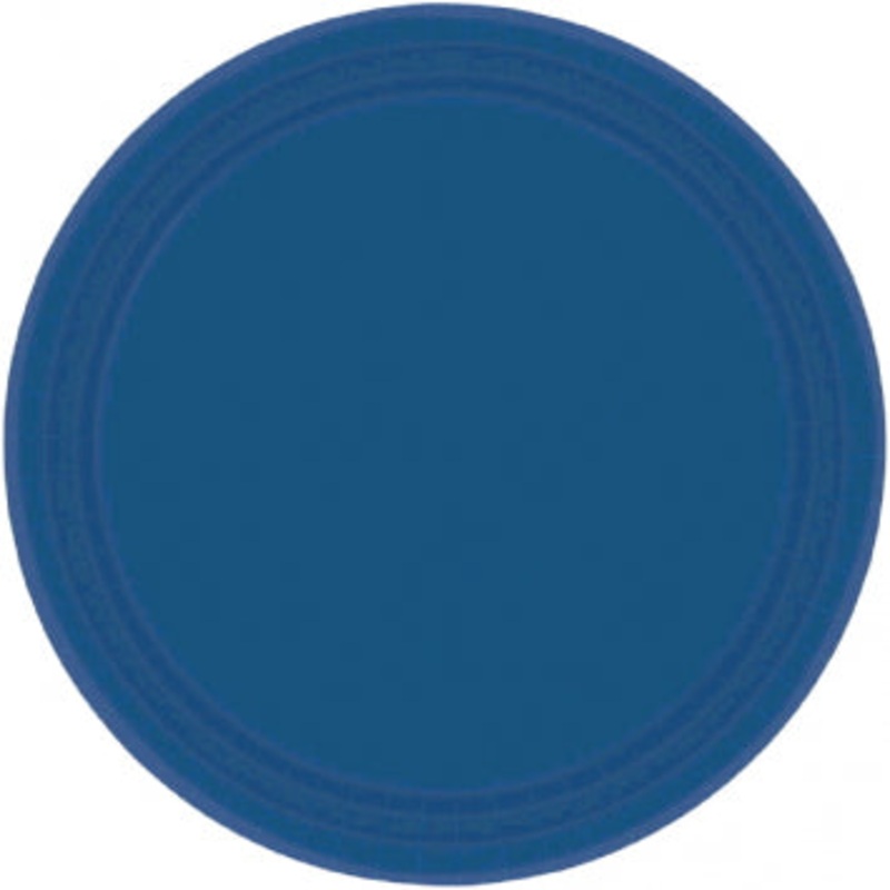 Navy Blue Paper Dinner Plates - 20ct