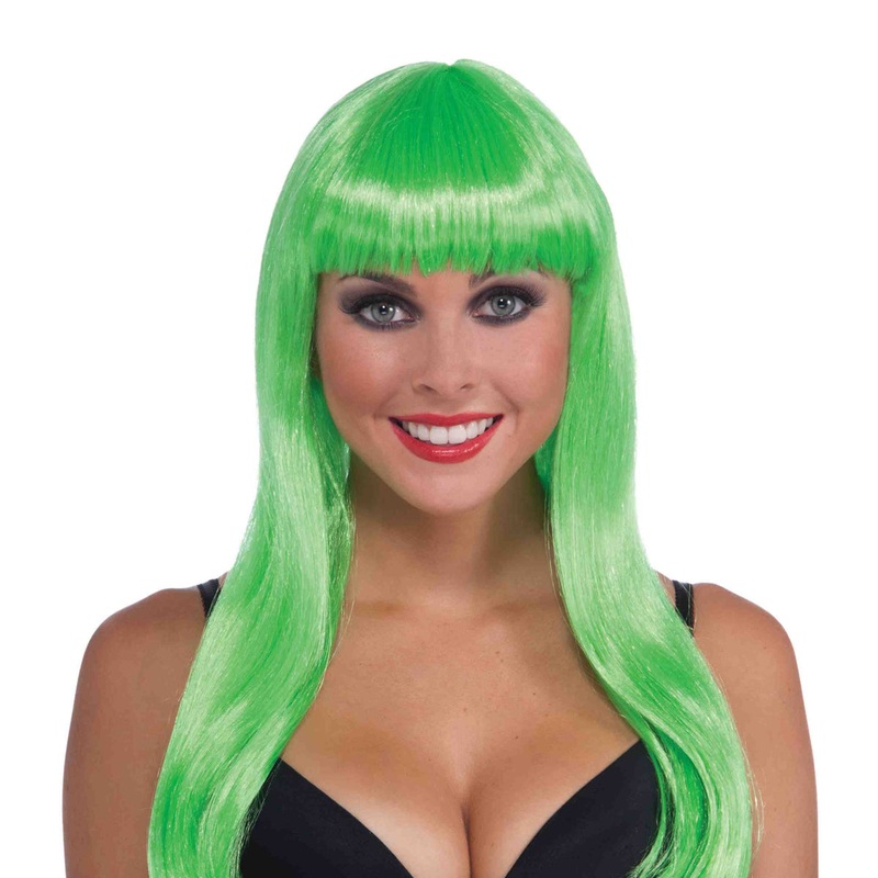 Neon Green Long Wig