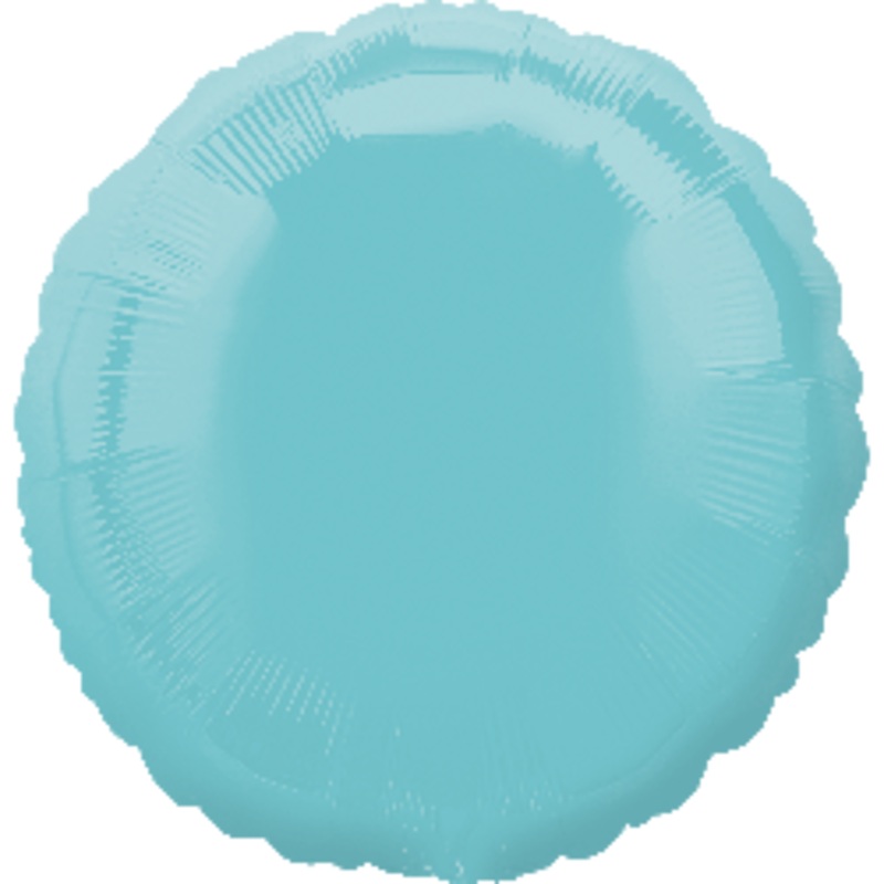 Pale Blue Round 18" Foil Balloon