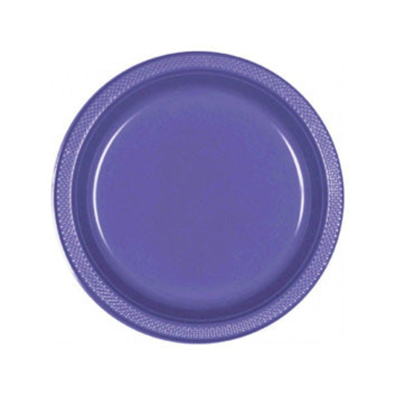 Purple Plastic Dessert Plates