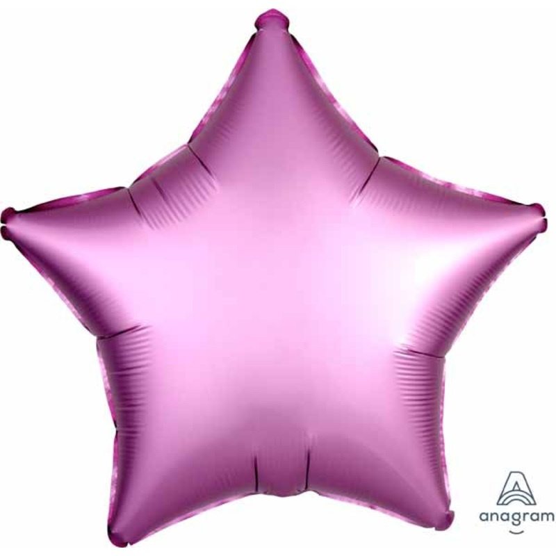 Satin Flamingo Star 18" Foil Balloon