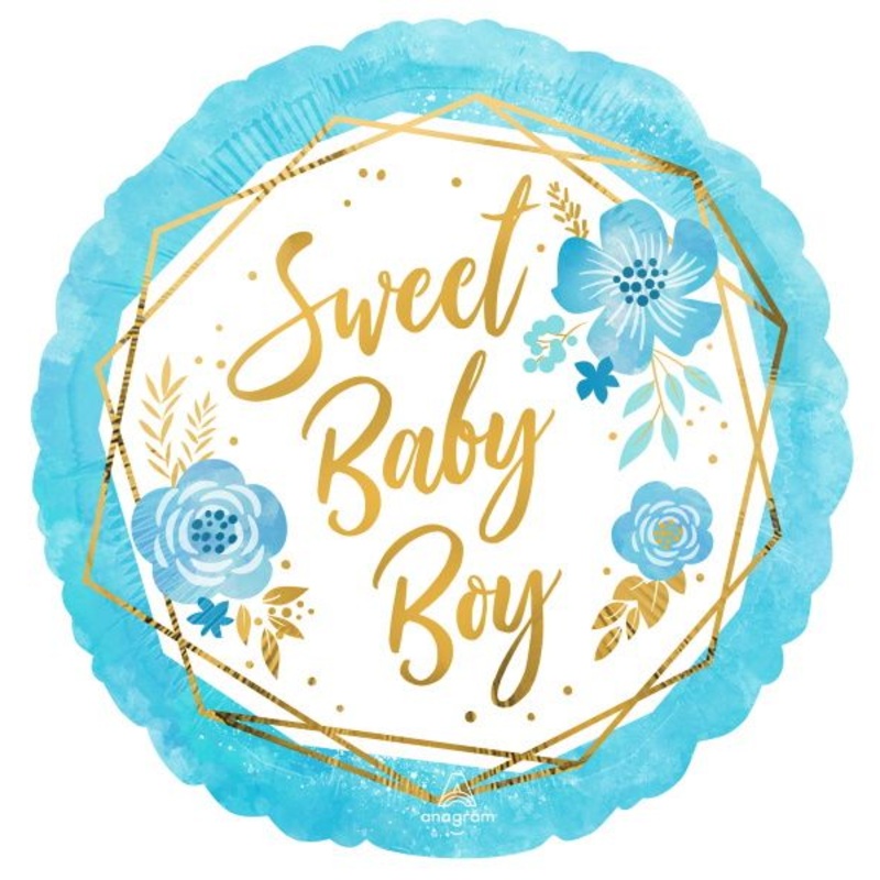 Sweet Baby Boy 18" Foil Balloon