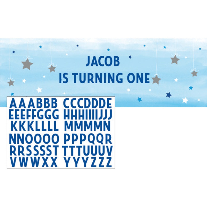 Twinkle Little Star Boy Custom Banner