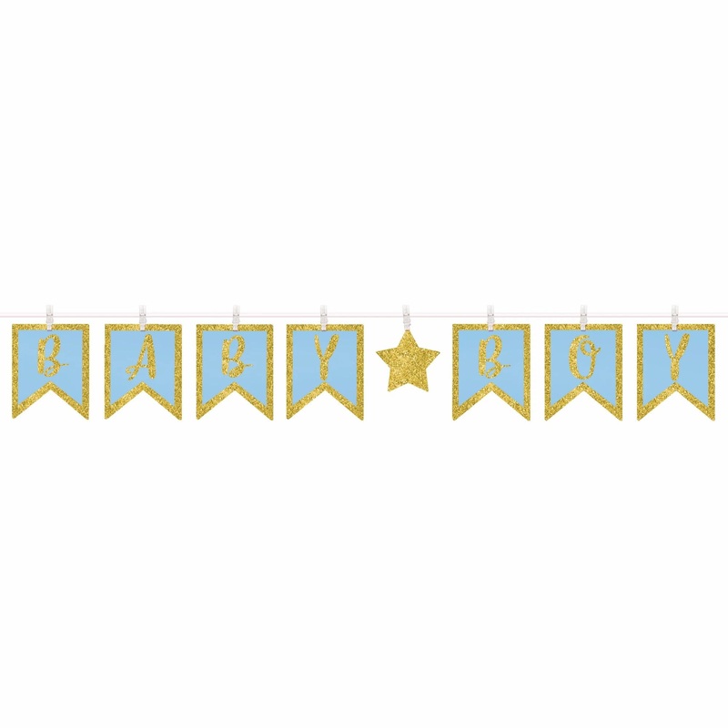Baby Boy Clothesline Banner