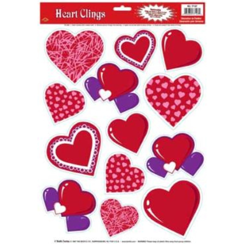 Heart Window Clings