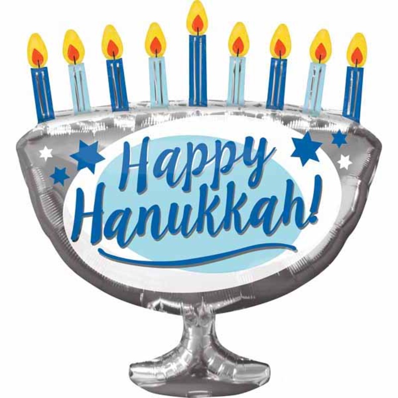 Menorah 29" Foil Balloon